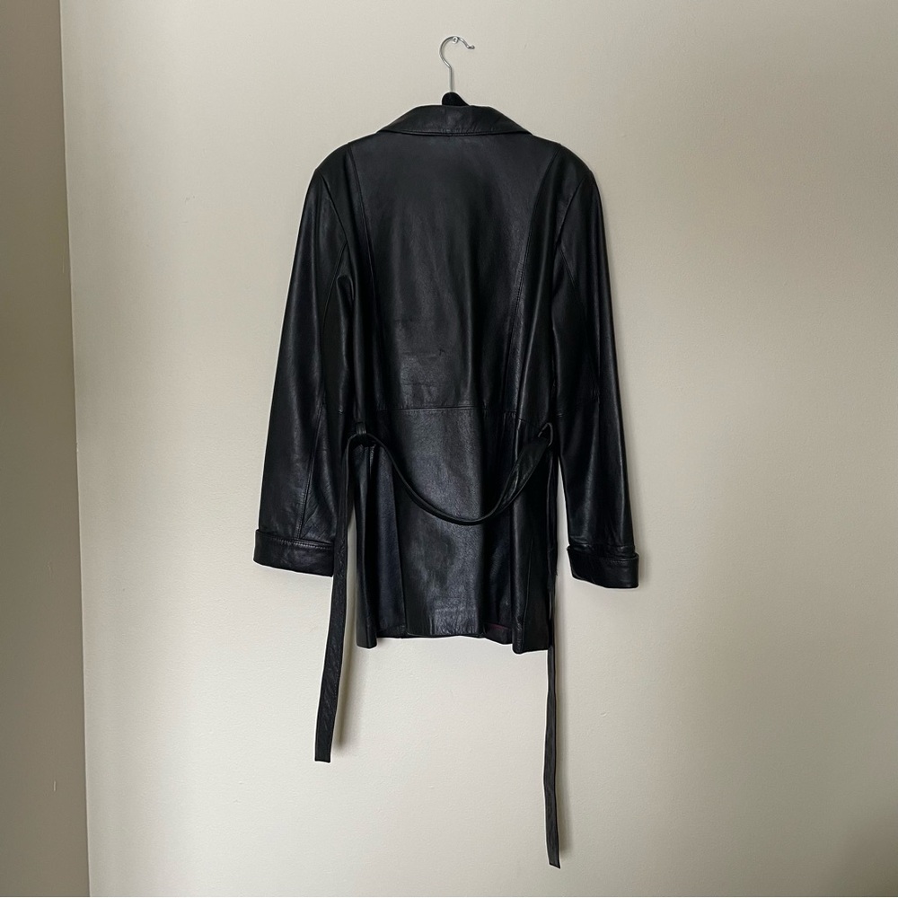 Wilson’s Leather Black Leather coat - Picture 2 of 8